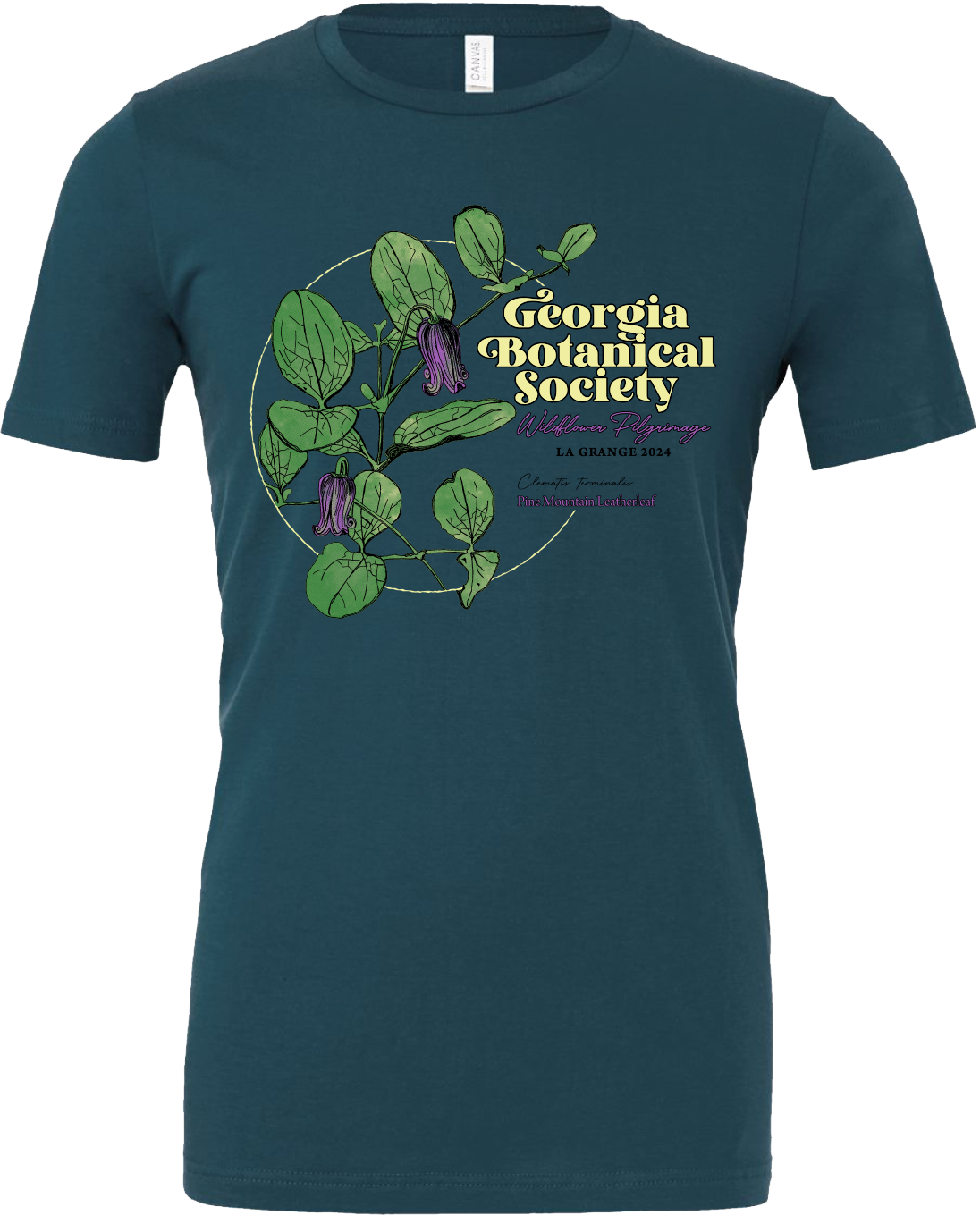 Short Sleeved T Shirt Pilgrimage 2024 Georgia Botanical Society   Tshirt24short 